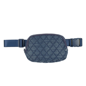 CC Belt Bag Denim Diamond Quilted Fanny Pack -BGS4504- By Contagious Wholesale