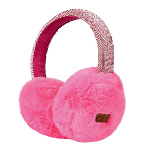 CC Brand Faux Fur Rhinestone Band Earmuff - EMS4283 - By Contagious Wholesale