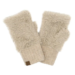 CC Plush Fingerless Glove - FGE0105 - By Contagious Wholesale