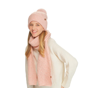 CC Beanie Chain Link Knitted Pom Beanie - HTE0102 - By Contagious Wholesale