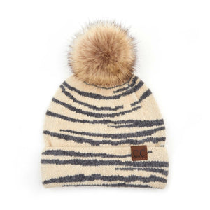 CC Animal Print Beanie ( HAT-3607 )