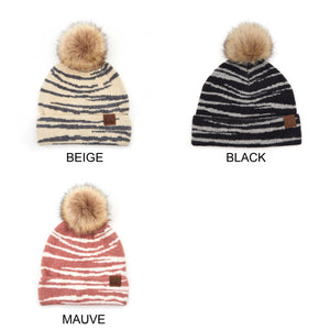 CC Animal Print Beanie ( HAT-3607 )